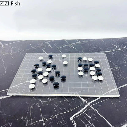 DecorBites™ Geometric Chess Set - Minimalist Chessboard & Pieces for Casual Games