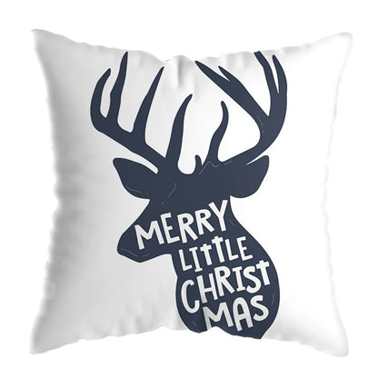 DecorBites™ Geometric Deer Print Pillowcase 45x45cm - Yellow Home Decor