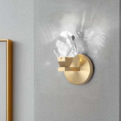 DecorBites™ Crystal LED Wall Sconce Fixture - Modern Luxury Copper Ceiling Light for Home Decor