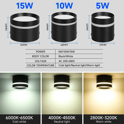 DecorBites™ LED Spot Lighting: Ceiling Downlight for Living Room, Store Spotlight Chandelier