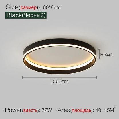DecorBites™ Bedroom Lamp Ceiling Lights Modern Minimalist Master Bedroom Warm LED Lighting