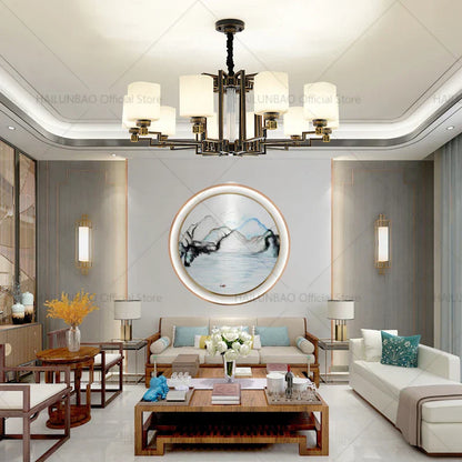 2024 New Duplex Villa Chandelier: DecorBites™ High Jump Floor Hollow Lamps Lighting