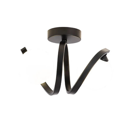 DecorBites™ Black Gold Glass Ceiling Light: Modern Minimalist Indoor Lighting for Entryway Balcony