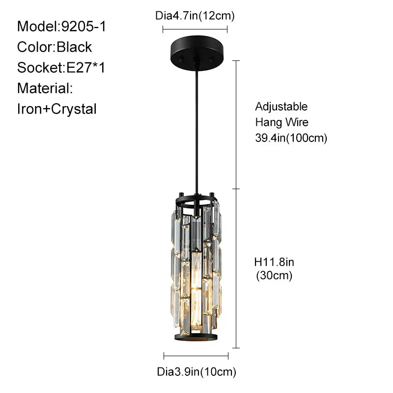 ™ Gold Crystal Chandelier: Elegant Dining Room Pendant Lighting