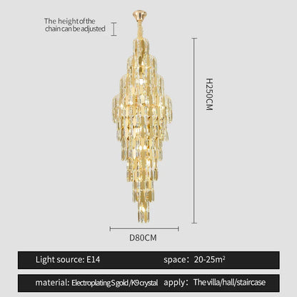 DecorBites™ Crystal Chandelier for Modern European Style Living Rooms