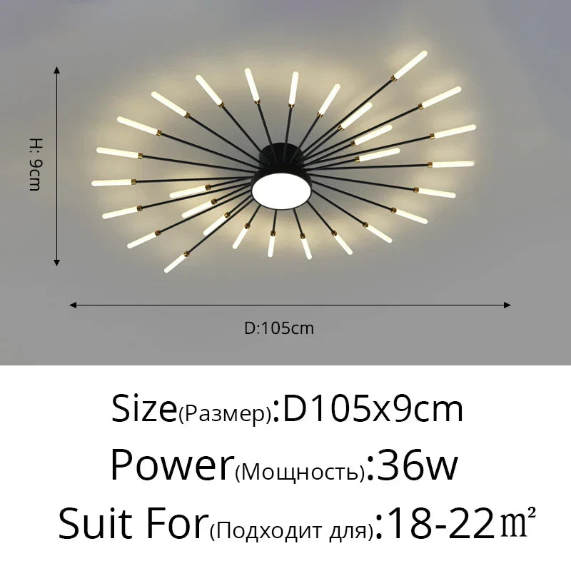 DecorBites™ LED Modern Ceiling Lights for Bedroom, Hall & Living Room