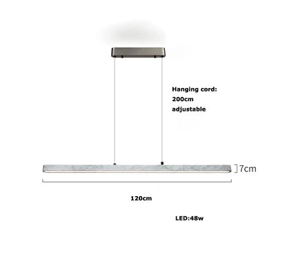 DecorBites™ LED Natural Marble Hanging Chandelier for Dinning Room