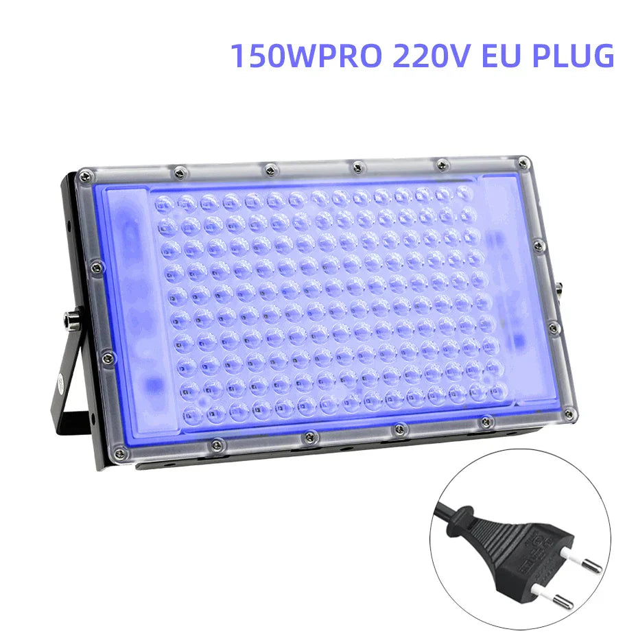 DecorBites™ 100W LED UV Blacklight for Halloween Xmas Dance Parties