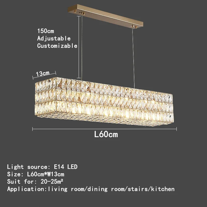 DecorBites™ Crystal Circle Pendant Chandelier - Luxury Lighting for Interior Decoration
