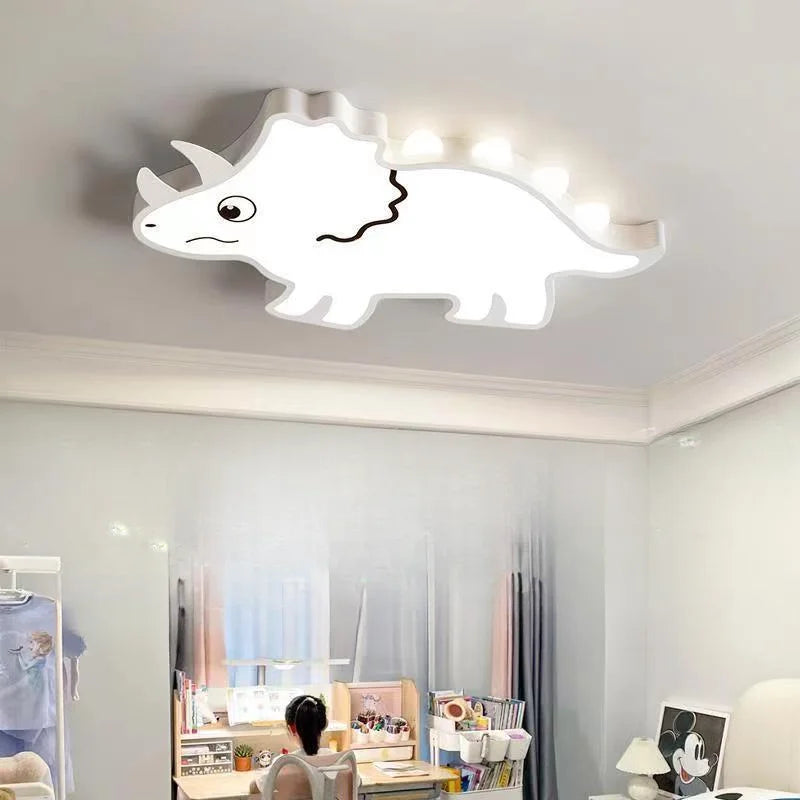 DecorBites™ Kids Room Ceiling Lamp Full Spectrum Eye Protection Cream Wind Airplane Light