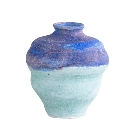 DecorBites™ Gradient Ceramic Vase - Tabletop Floral Decoration