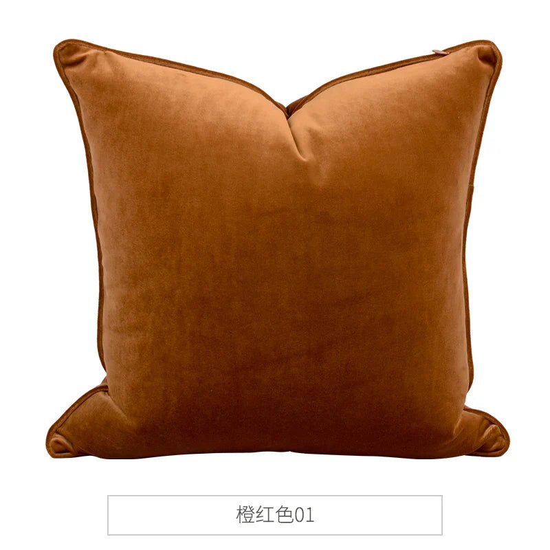 DecorBites™ Luxe Italy Velvet Pillowslip, High-Grade Cushion Case for Living Room Sofa