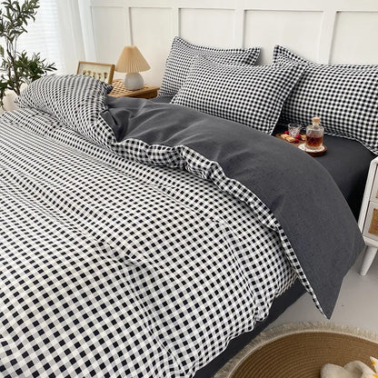 DecorBites™ Lattice Plant Geometric Pattern Bedding Set with Sheet Pillows