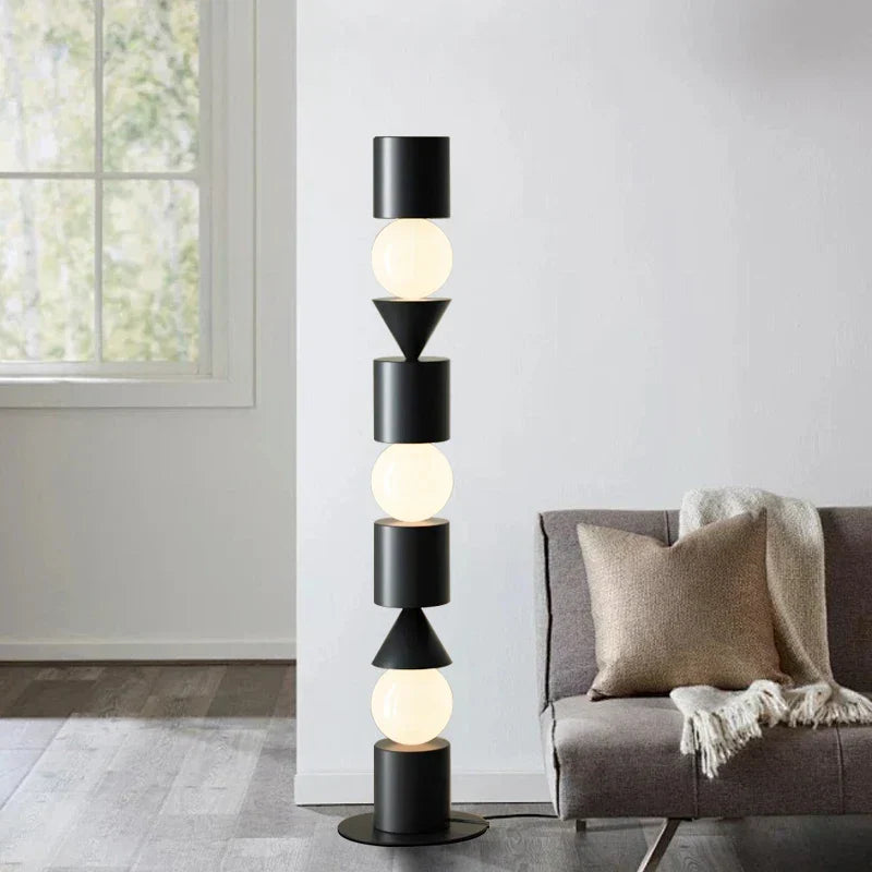 DecorBites™ Black LED Floor Lamp for Home Decorative Lighting