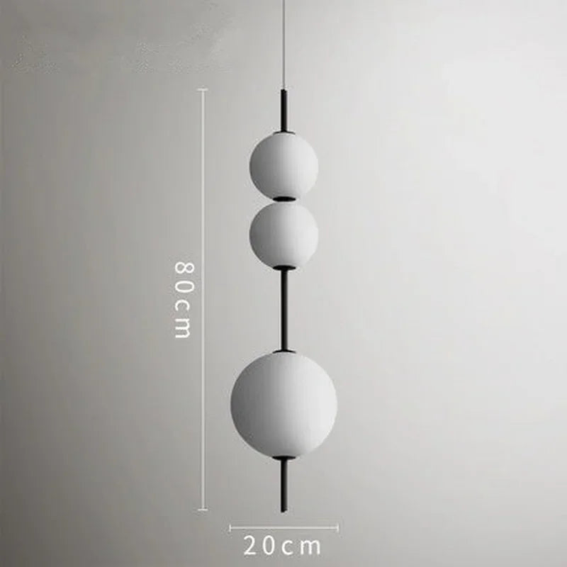 DecorBites™ Glass Ball LED Pendant Light for Modern Restaurant, Cafe, Bedroom & Kitchen