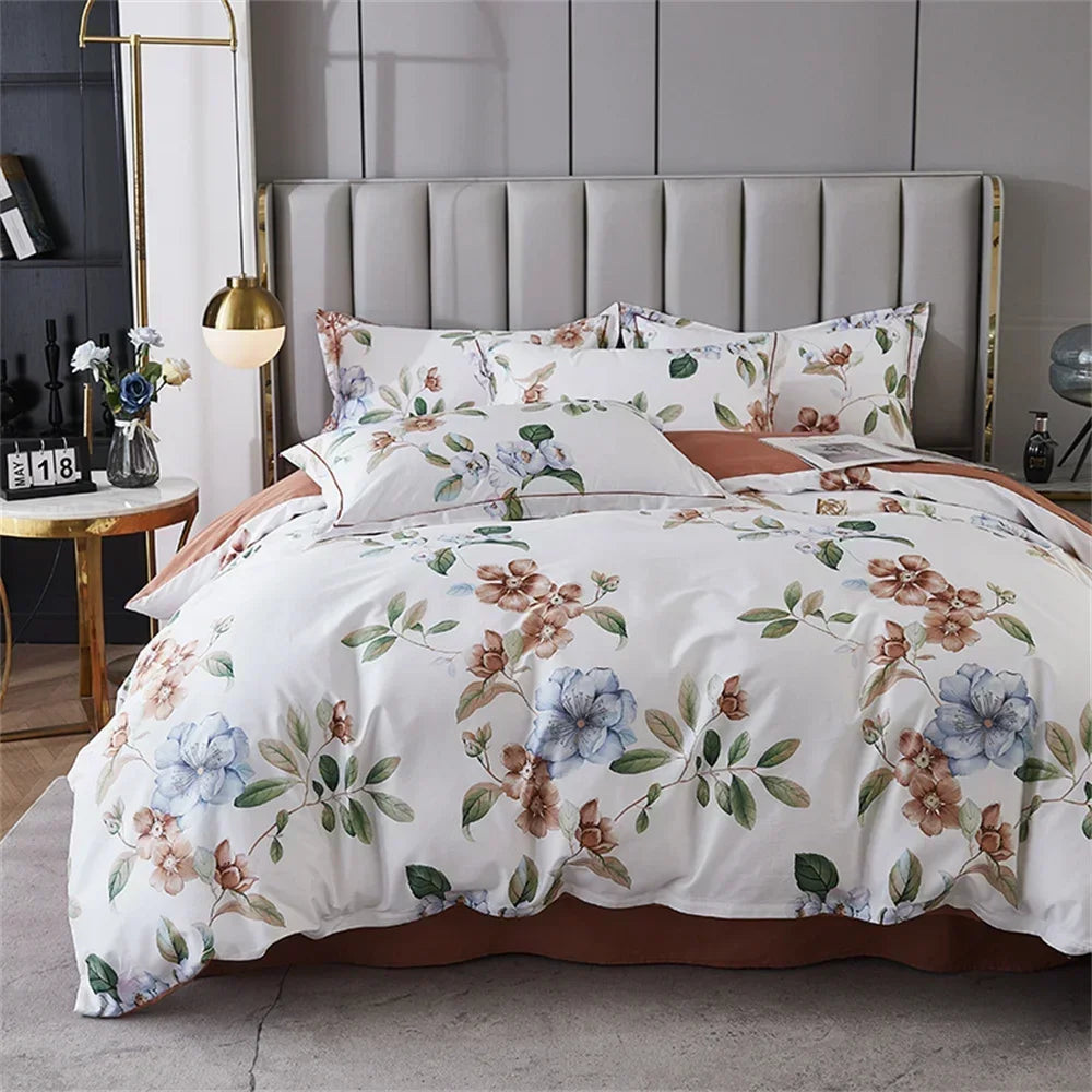 DecorBites™ 600TC Egyptian Cotton Queen King Bedding Set Duvet Cover Bed Linens