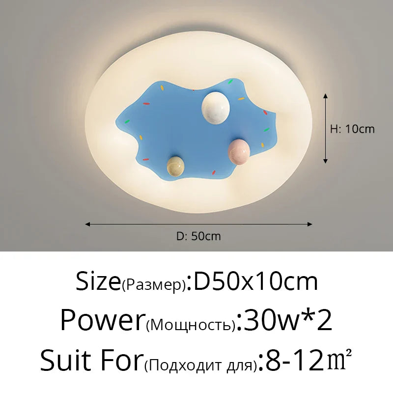 DecorBites™ Kids Room Chandelier Remote Dimable Ceiling Lights