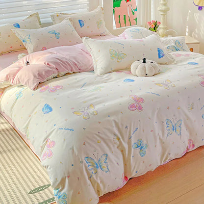 DecorBites™ Cozy Cotton Bedding Set for Double Bed, Autumn Winter Duvet Cover Kit