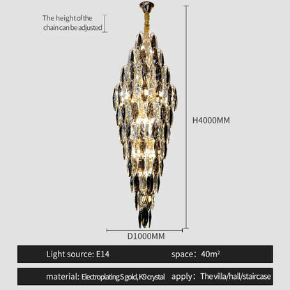 DecorBites™ Crystal Chandelier for Luxe Modern European Villa Decor