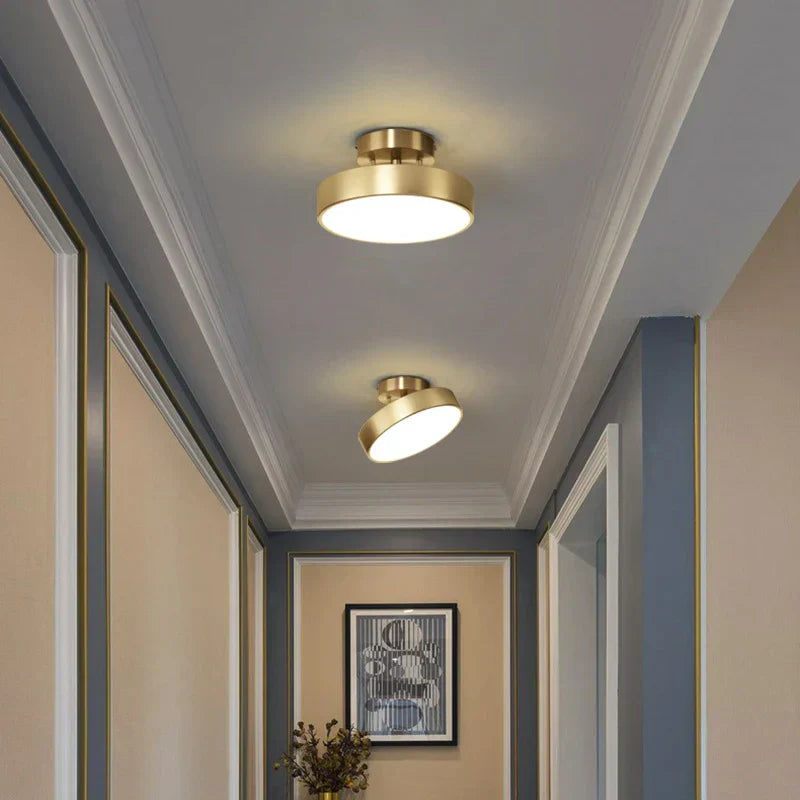 DecorBites™ Copper Chandelier: Modern LED Ceiling Lamp for Aisle, Living Room, Bedroom Decor