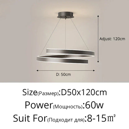 DecorBites™ LED Chandelier Lights for Living Dining Room, Bedroom, Kitchen, Hall - Modern Indoor Lighting Fixture