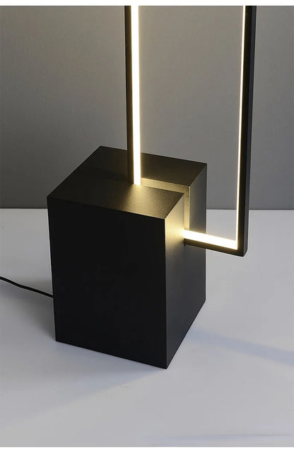 DecorBites™ Geometric LED Floor Lamp Modern Dimmable Living Room Bedroom Decoration Light