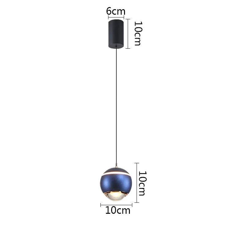 DecorBites™ Ball Pendant Lights for Bedroom, Dining Room, and Kitchen Island