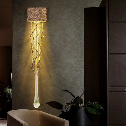 DecorBites™ Branch Art Cage Crystal Chandelier for Modern Dining Room Lighting