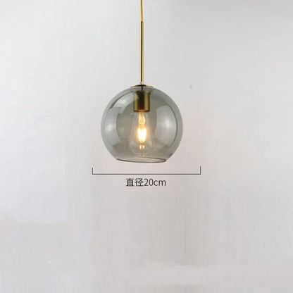 DecorBites™ Glass Ball LED Pendant Lights for Chic Home Decor and Lighting