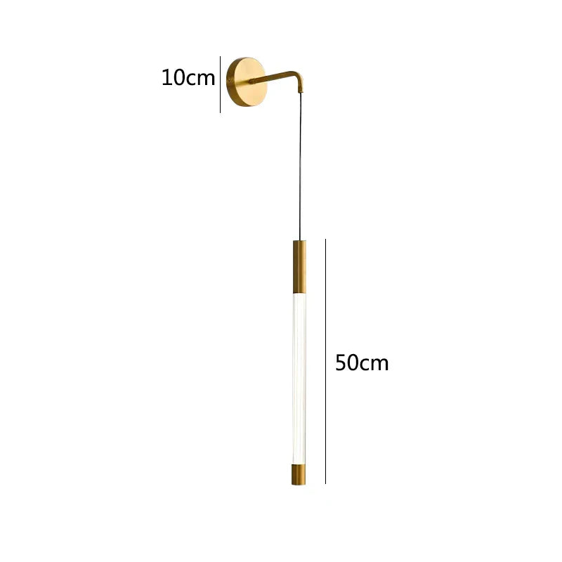DecorBites™ Gold Bar LED Wall Light for Home Decor in Dining Kitchen Bedroom