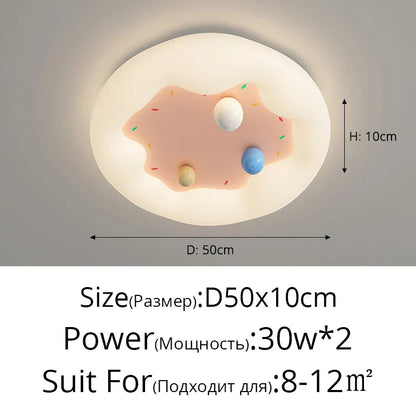 DecorBites™ Kids Room Chandelier Remote Dimable Ceiling Lights