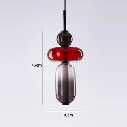 DecorBites™ Candy Glass Ceiling Hanging Chandelier for Loft Living Room