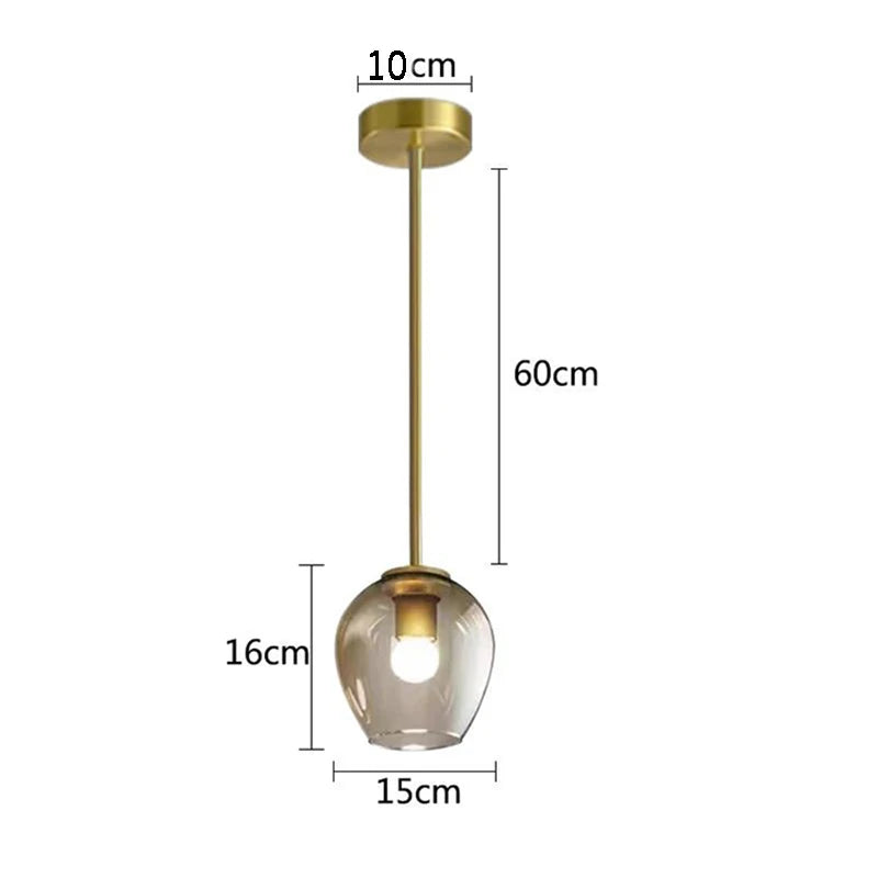 DecorBites™ Black Gold Glass Wall Lamps for Modern Home Decoration Lighting