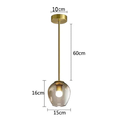 DecorBites™ Black Gold Glass Wall Lamps for Modern Home Decoration Lighting