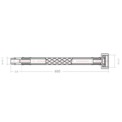 DecorBites™ 60cm Stainless Steel Flexible Plumbing Pipes for Cold Hot Mixer Faucet Water Supply
