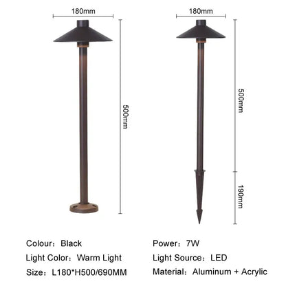 DecorBites™ LED Lawn Light: Outdoor Waterproof Aluminum Spot for Courtyard, Garden, Park, Pathway