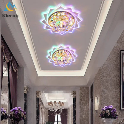 DecorBites™ Lotus Crystal LED Ceiling Lamp, Nordic Brights, Modern Style
