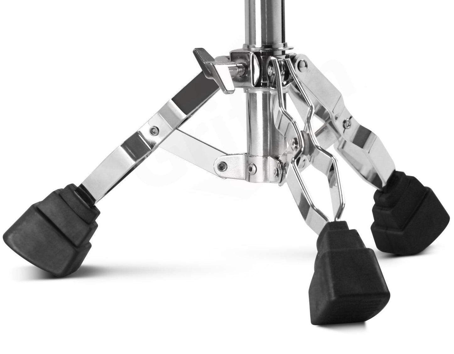 Heavy-Duty Snare Drum Stand by Griffin | Premium Double Braced Percussion Hardware Kit |Weight Mount for Snares, Tom Drums & Practice Pad | Adjustable Height & Tilting Gear Clamp Style Basket Holder