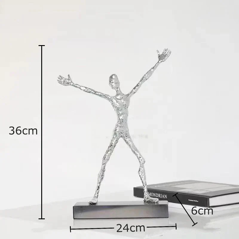 DecorBites™ Abstract Lovers Sculpture Desk Ornament Home Decor Aesthetic Figure