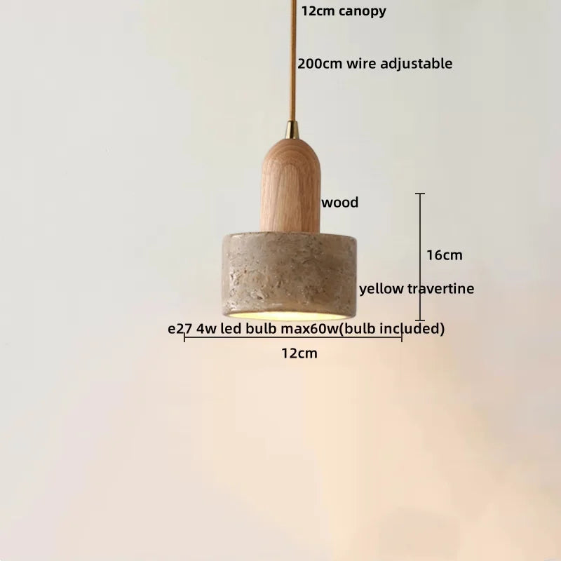 DecorBites™ Cave Stone LED Pendant Lamp - Nordic Modern Hanging Light