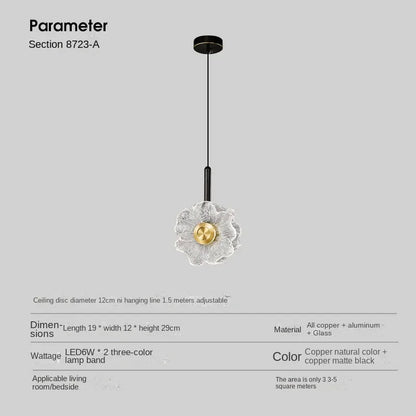 "DecorBites™ LED Glass Wall Lamp: Modern Home Decoration for Bedroom Living Room Corridor"