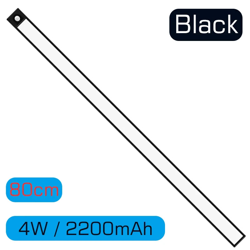 ™ LED Cabinet Light Bar: Motion Sensor, Aluminium, Long Strip, Magnet, Kitchen Closet Wardrobe