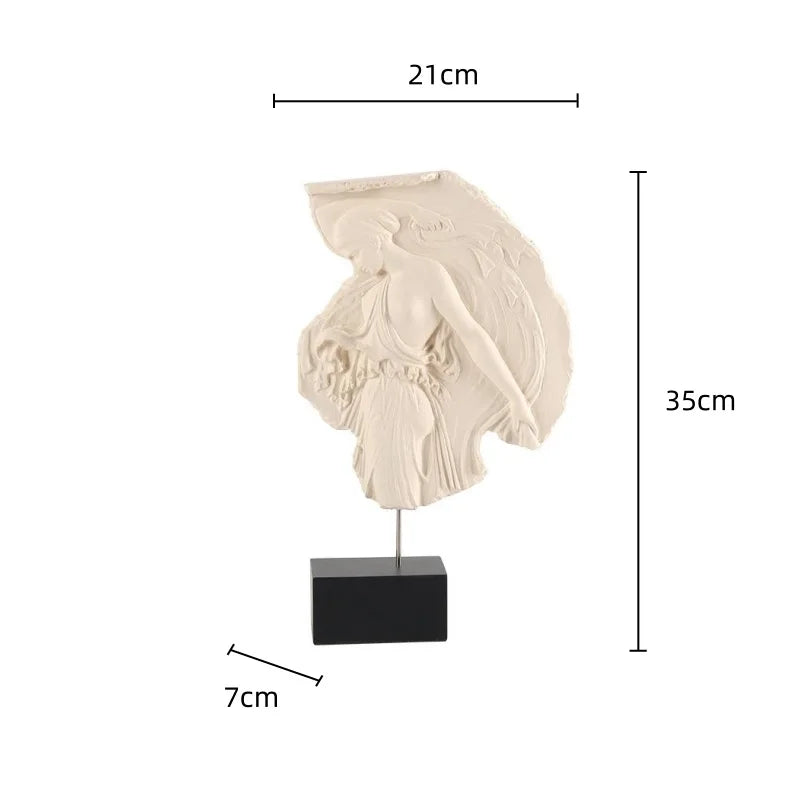 DecorBites™ Artistic Venus Relief Goddess Sculpture Home Decor Figurine