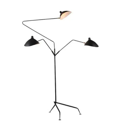 DecorBites™ Black Aluminum Nordic LED Floor Lamp for Living Room, Bedroom - Standing Tall E27 Light