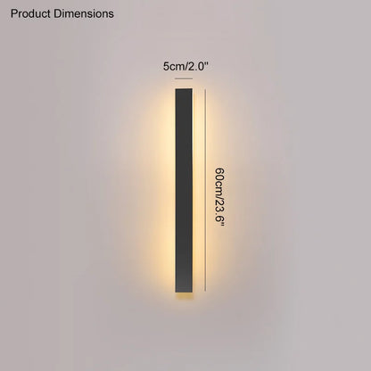 DecorBites™ Black Waterproof LED Wall Light | Minimalist Outdoor Garden Balcony Terrace Decor