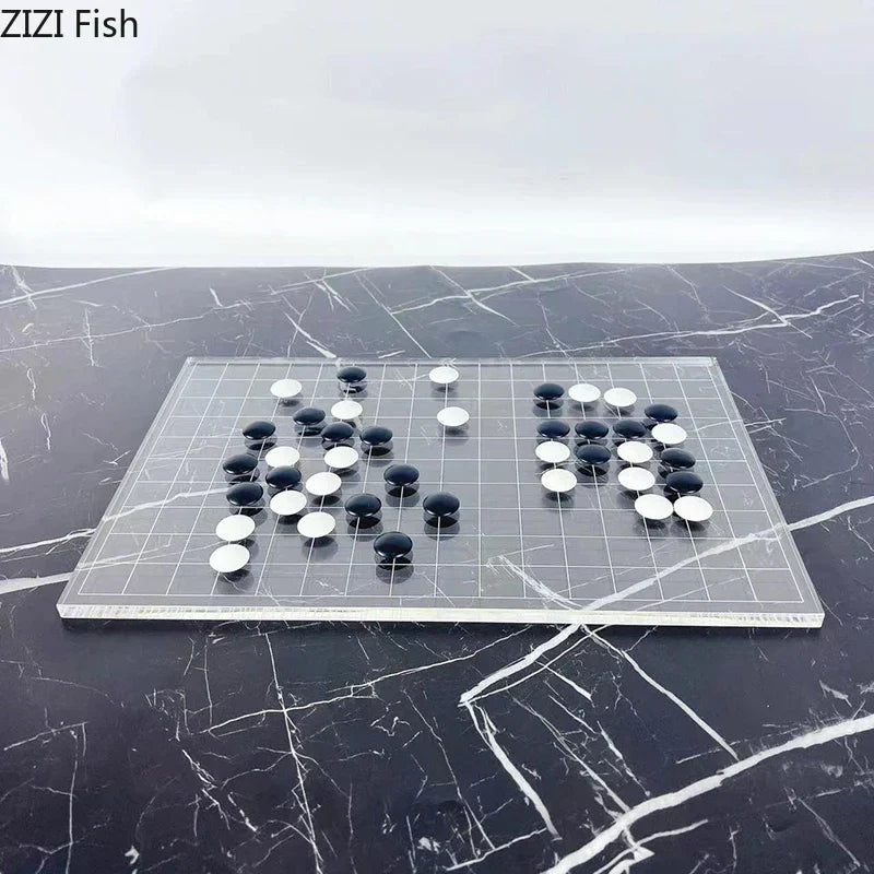 DecorBites™ Geometric Chess Set - Minimalist Chessboard & Pieces for Casual Games