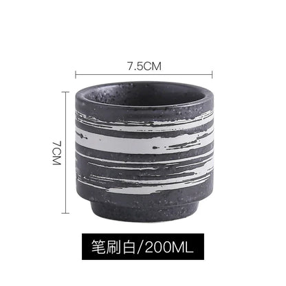 DecorBites™ Japanese Style Ceramic Coffee Cup for Personal Use