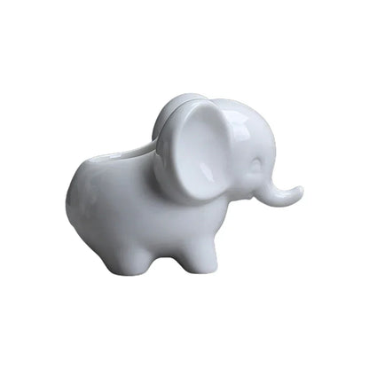 DecorBites™ Elephant Succulent Planter Ceramic Vase Cute Flowerpot Decor Pot