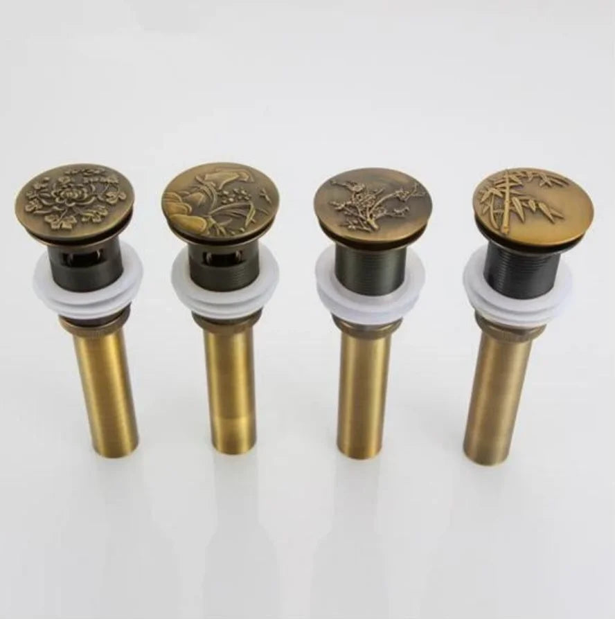 DecorBites™ Antique Brass Vessel Sink Drain - Bathroom Accessory