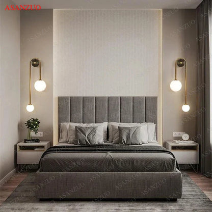 DecorBites™ Glass Ball Gold LED Wall Lamp for Modern Home Decor & Lighting